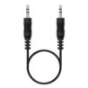 Cable estéreo nanocable 10.24.0120/ jack 3.5 macho - jack 3.5 macho/ 20m/ negro