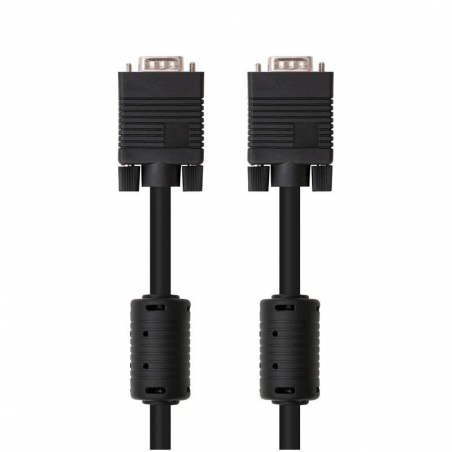 Cable svga nanocable 10.15.0110/ vga macho - vga macho/ 10m/ negro